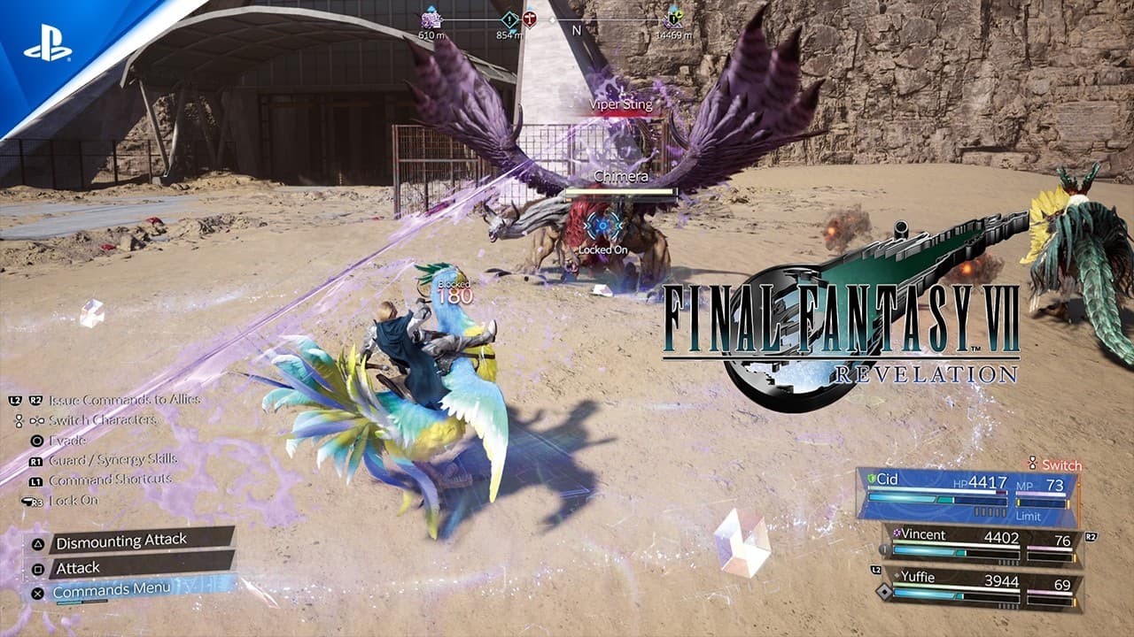 Final Fantasy VII Revelation Combat and Exploration