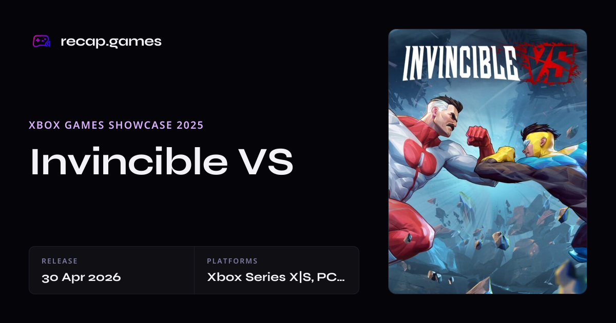 Invincible VS Release Date, Trailers, Platforms, and Announcements ...